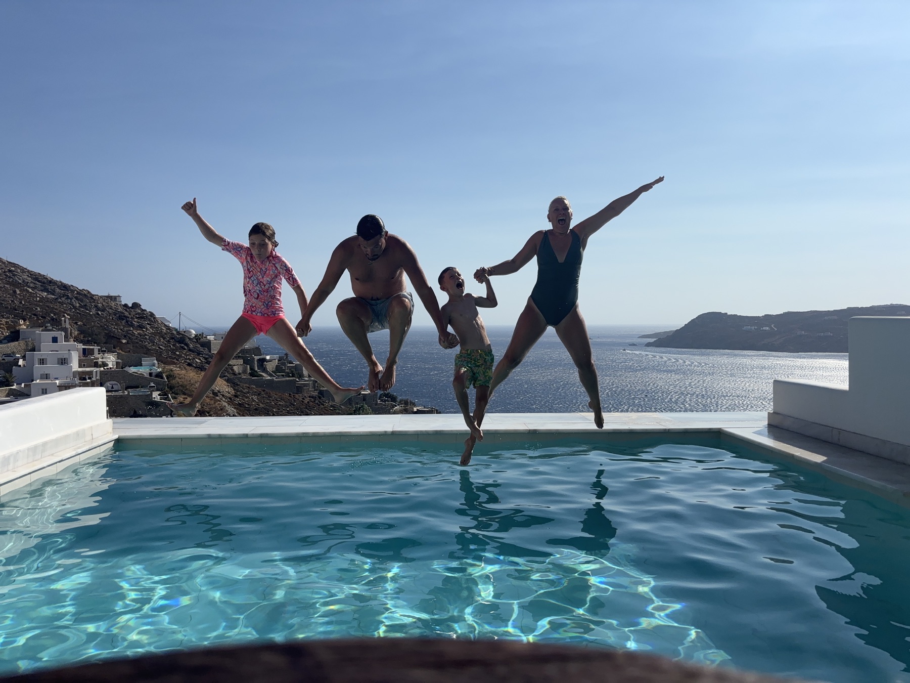 Jack spending time on holiday with his family